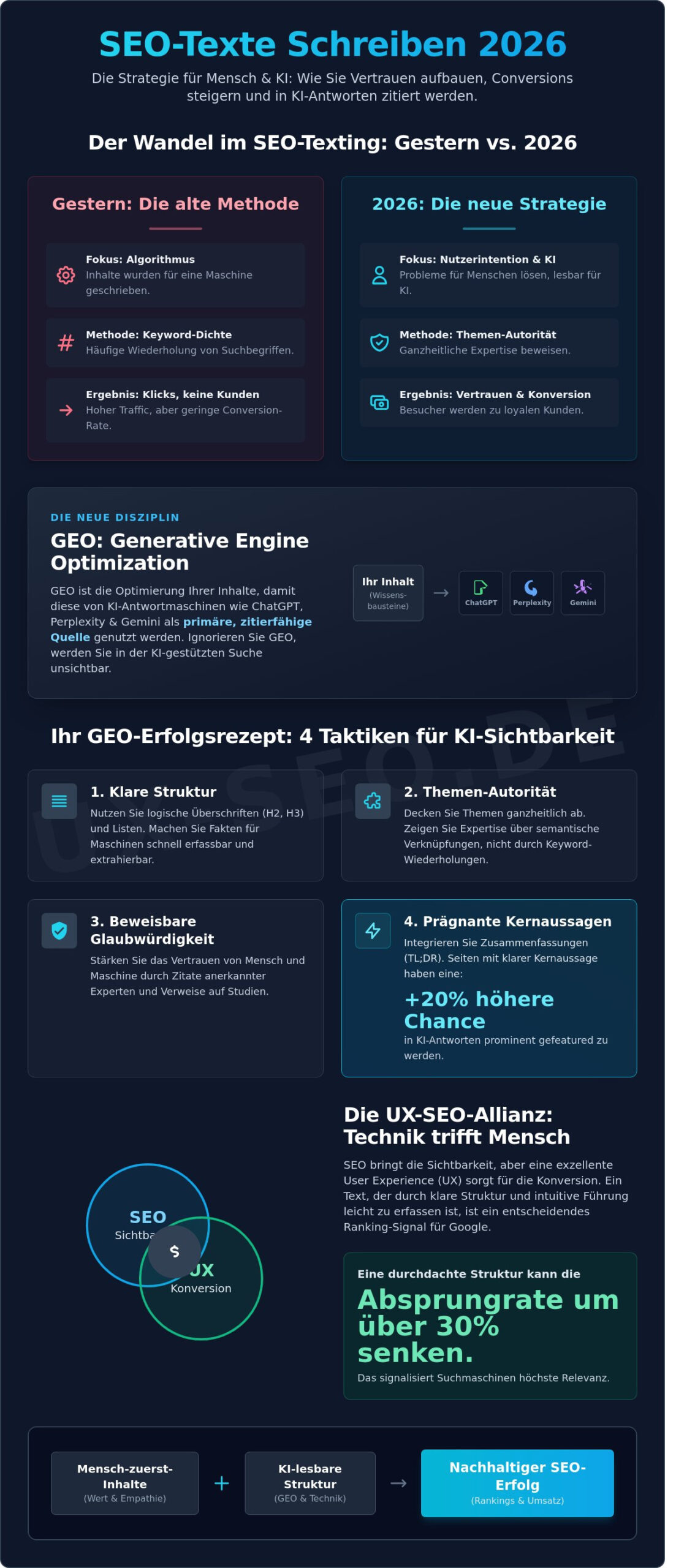 SEO-Texte schreiben 2026: Die ultimative Anleitung für KI-Zeitalter und GEO